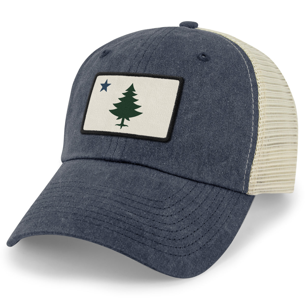 Original Maine Flag Faded Trucker Hat