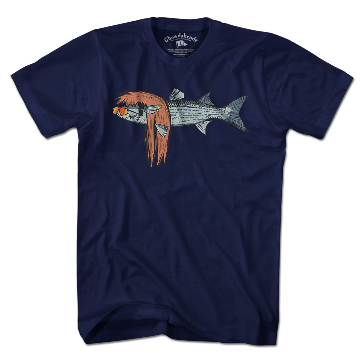 Mullet Fish T-Shirt T-Shirt / Navy / S