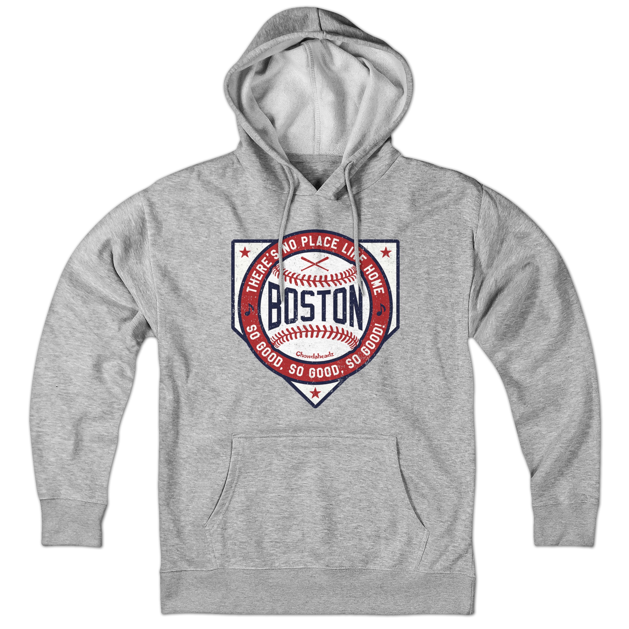 Chowdaheadz-Sweatshirt Boston There's No Place Like Home Baseball Hoodie