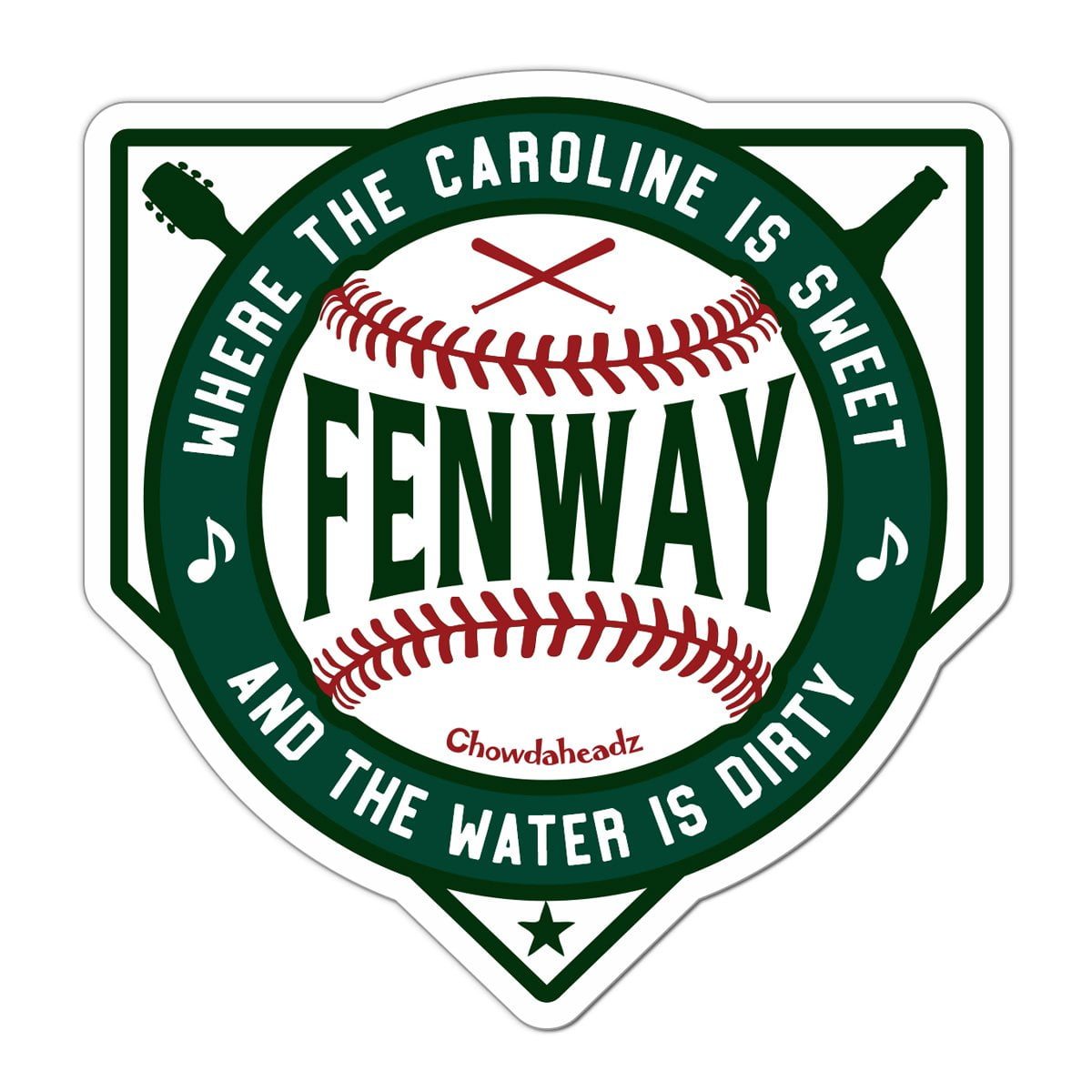 Welcome To Fenway Sign Sticker