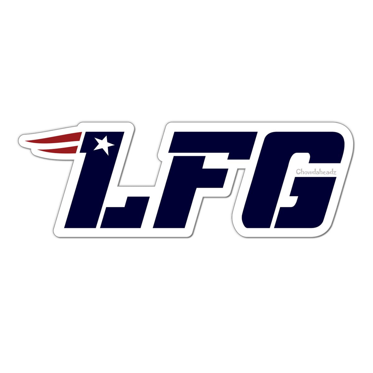 Patriots LFG Sticker for Sale by Players On Things