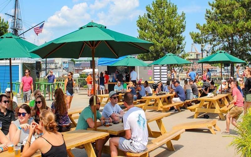 Castle Island Brewing's New Beer Garden Offers Stunning Harbor Views