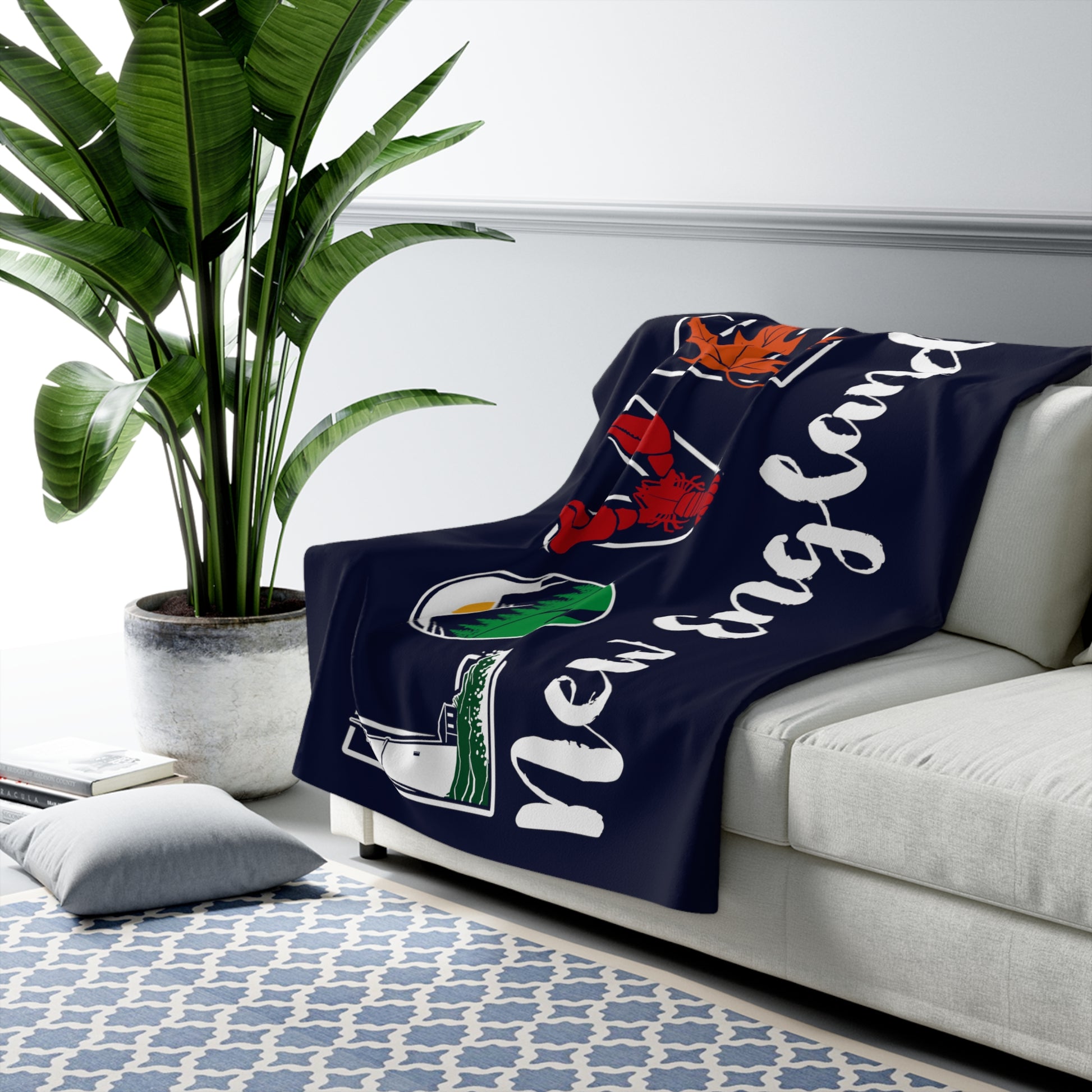 Lifestyle Love New England Sherpa Fleece Blanket - Chowdaheadz