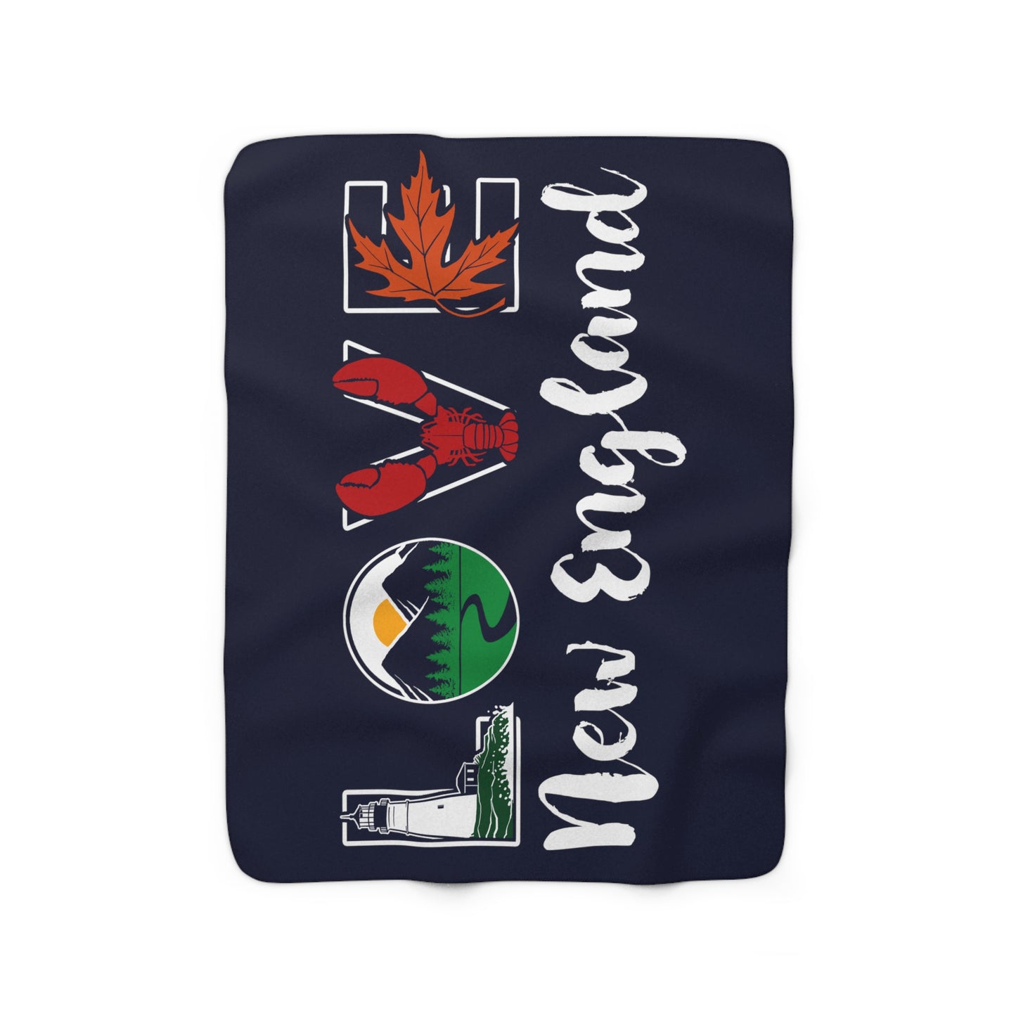 Lifestyle Love New England Sherpa Fleece Blanket - Chowdaheadz