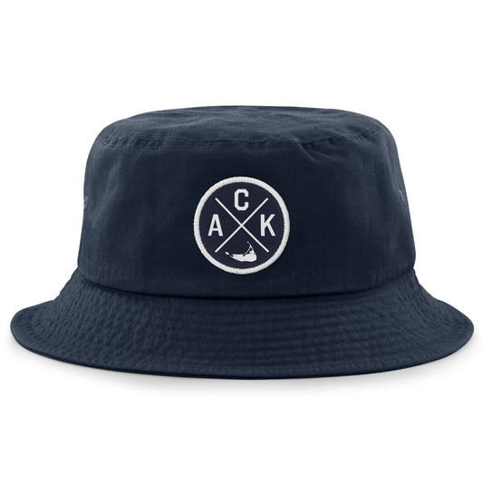 Nantucket ACK Emblem Bucket Hat - Chowdaheadz