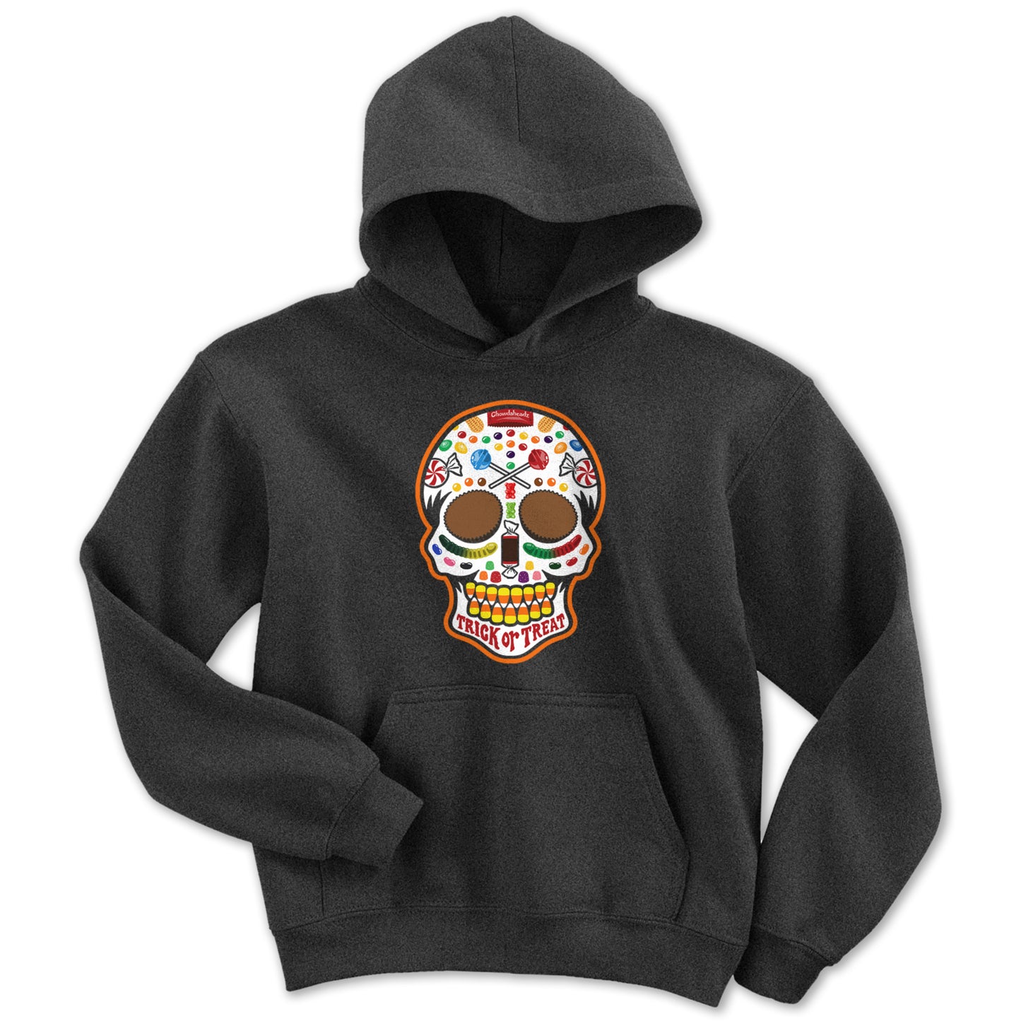 Halloween Candy Dead Head Youth Hoodie - Chowdaheadz