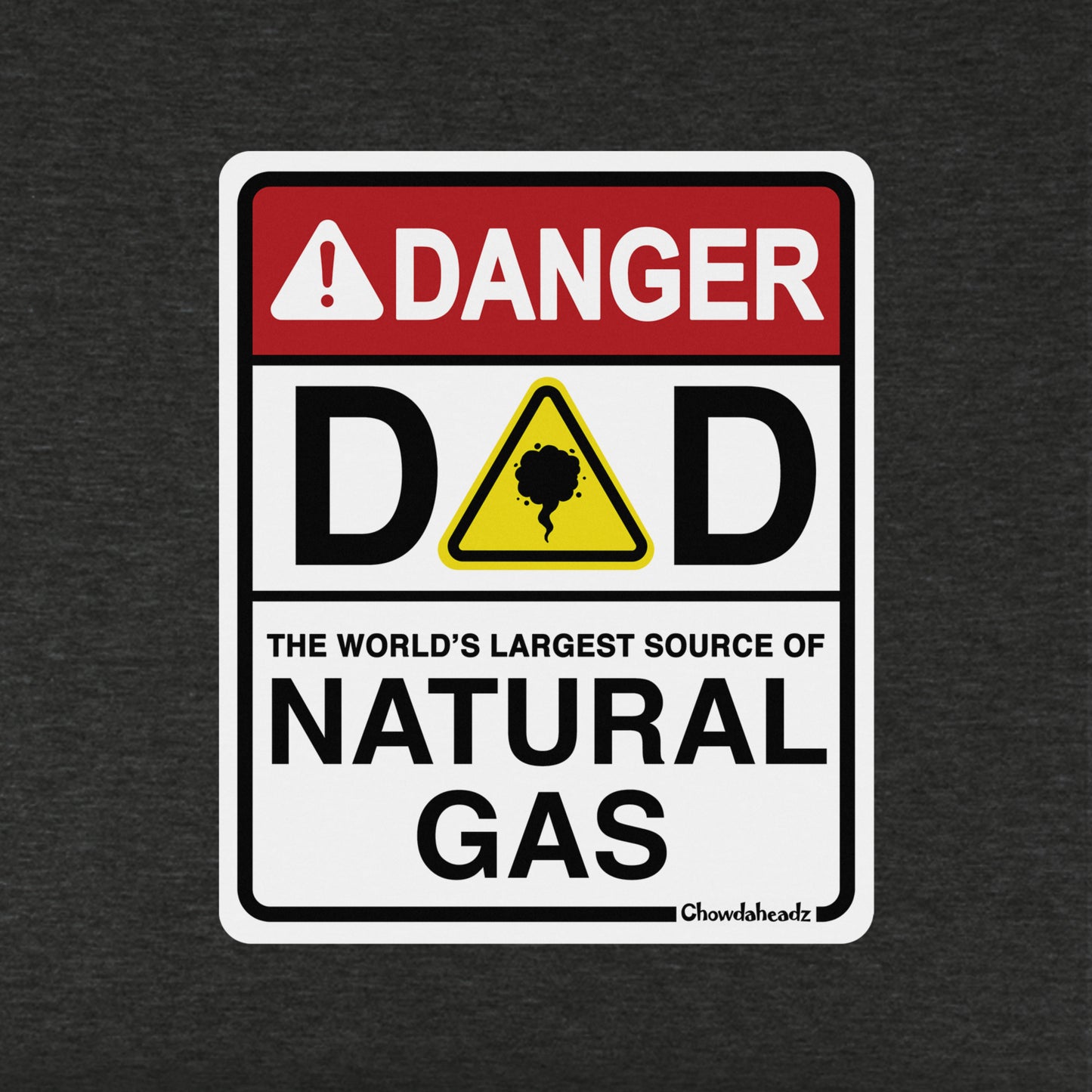 Dad Natural Gas Sign Youth Hoodie - Chowdaheadz