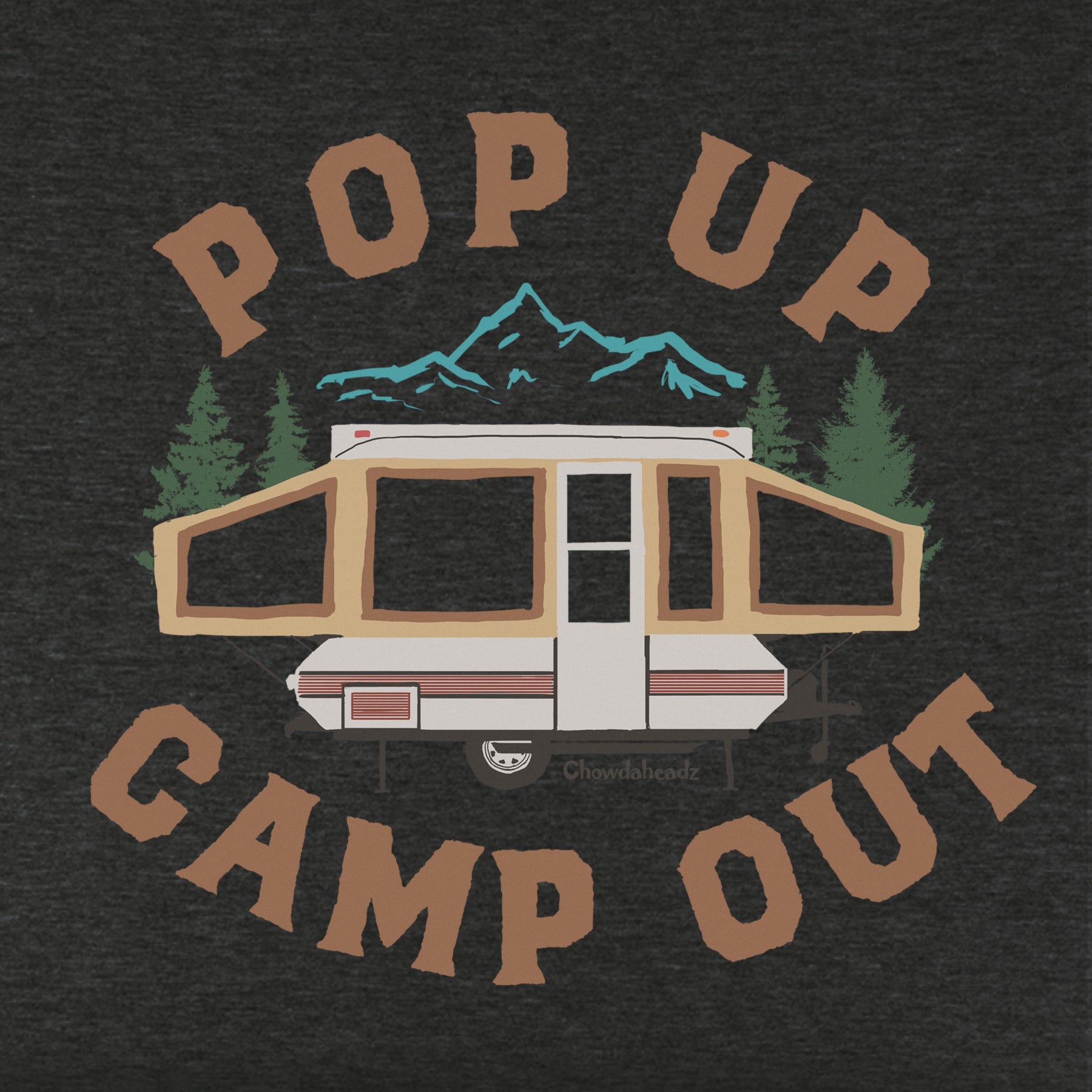 Pop Up Camp Out Youth Hoodie - Chowdaheadz