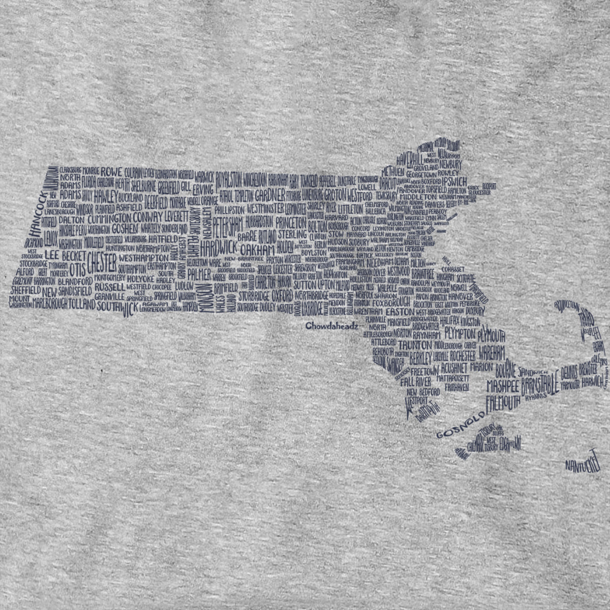 Massachusetts Cities & Towns Hoodie - Chowdaheadz