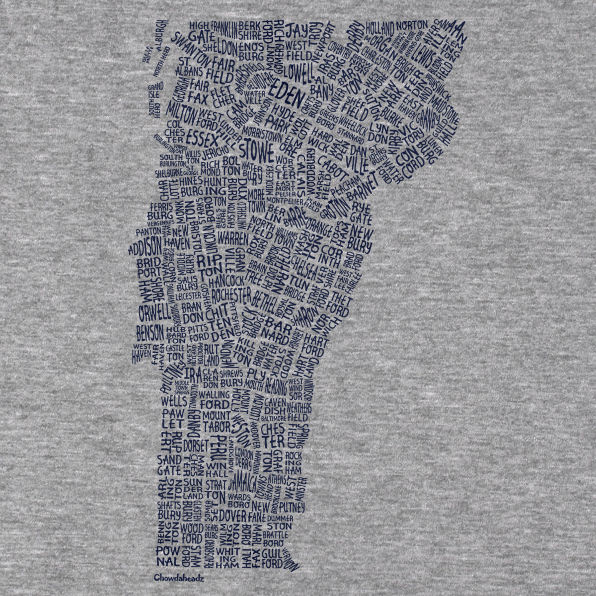 Vermont Cities & Towns Hoodie