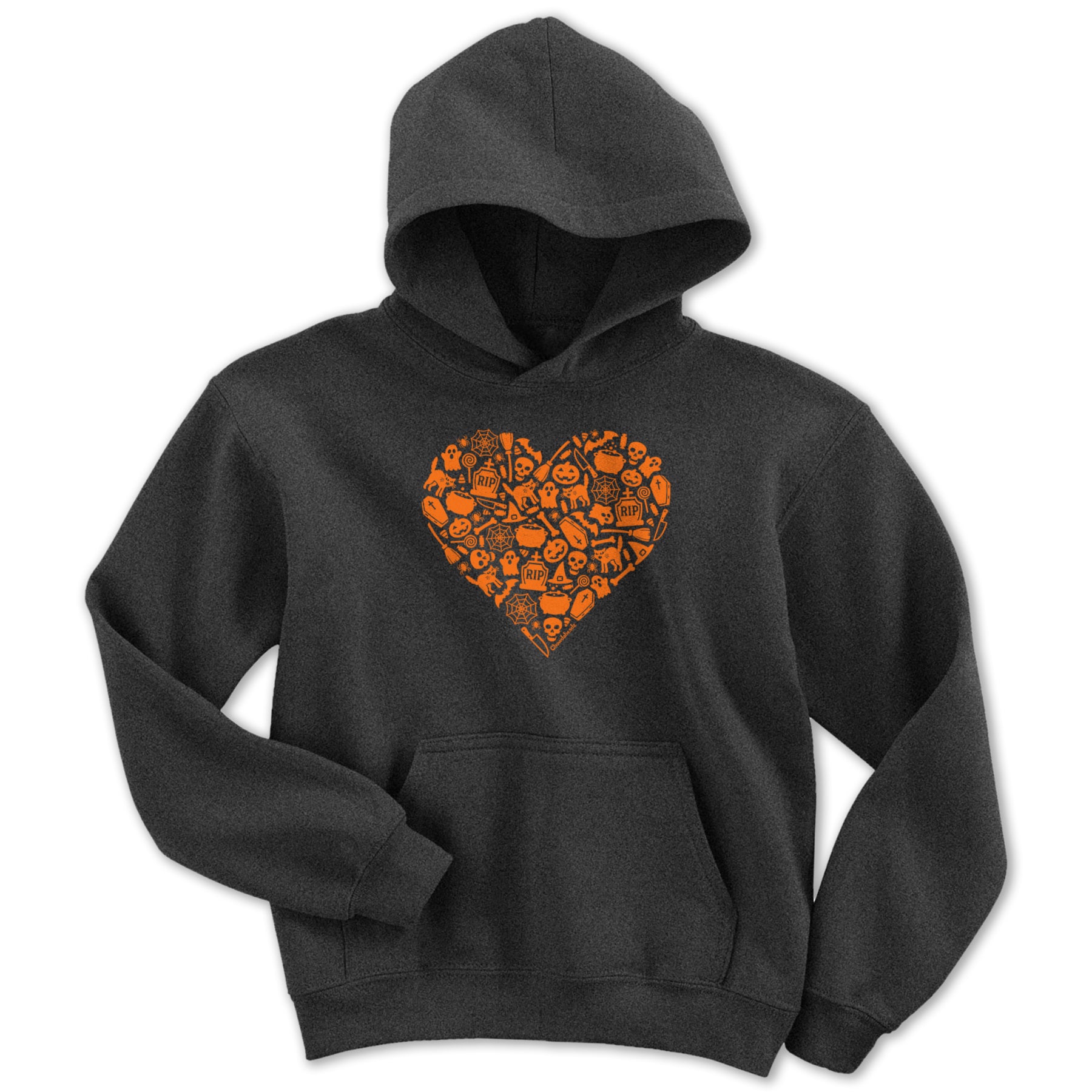 Halloween Icons Pumpkin Youth Hoodie - Chowdaheadz