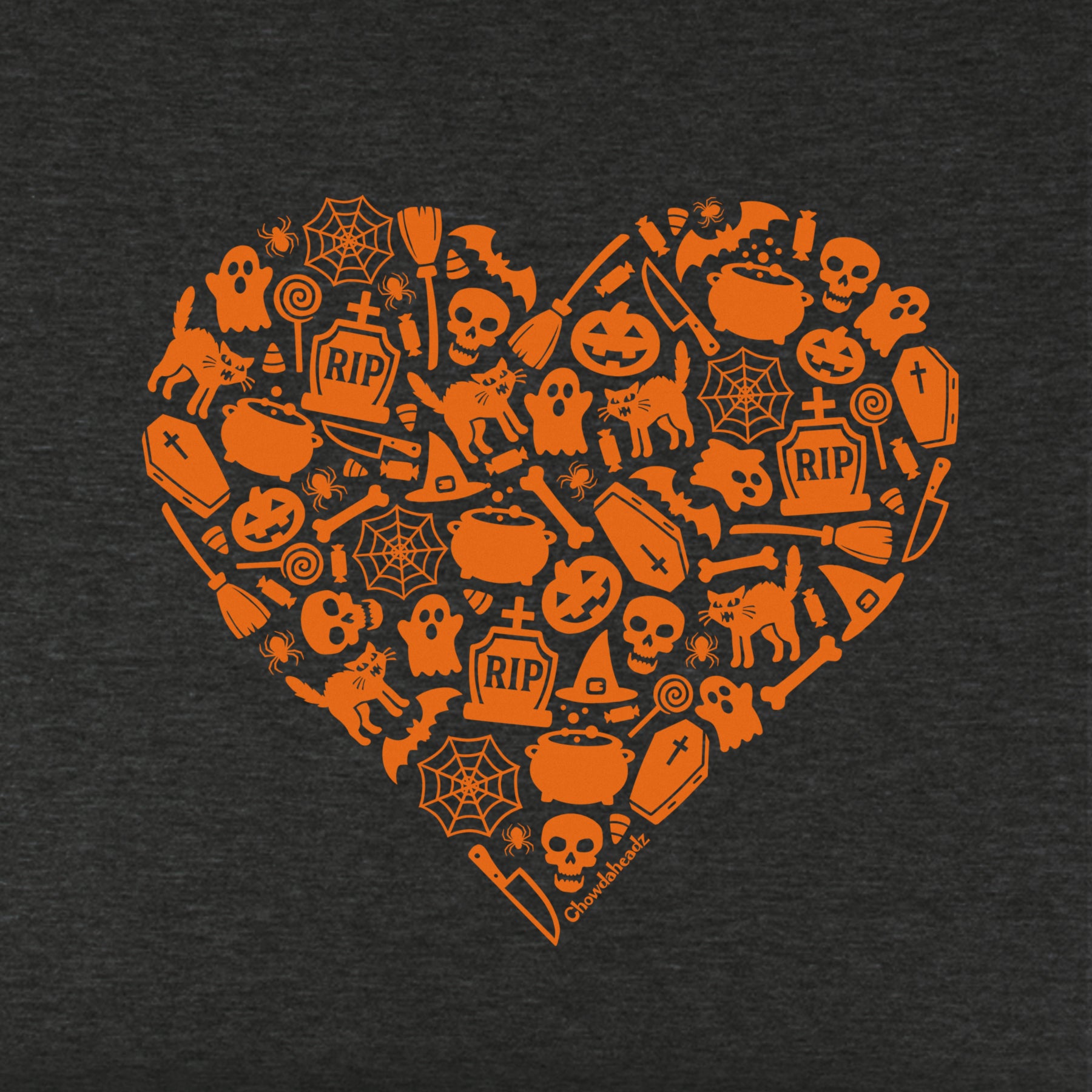 Halloween Icons Heart Youth T-Shirt - Chowdaheadz