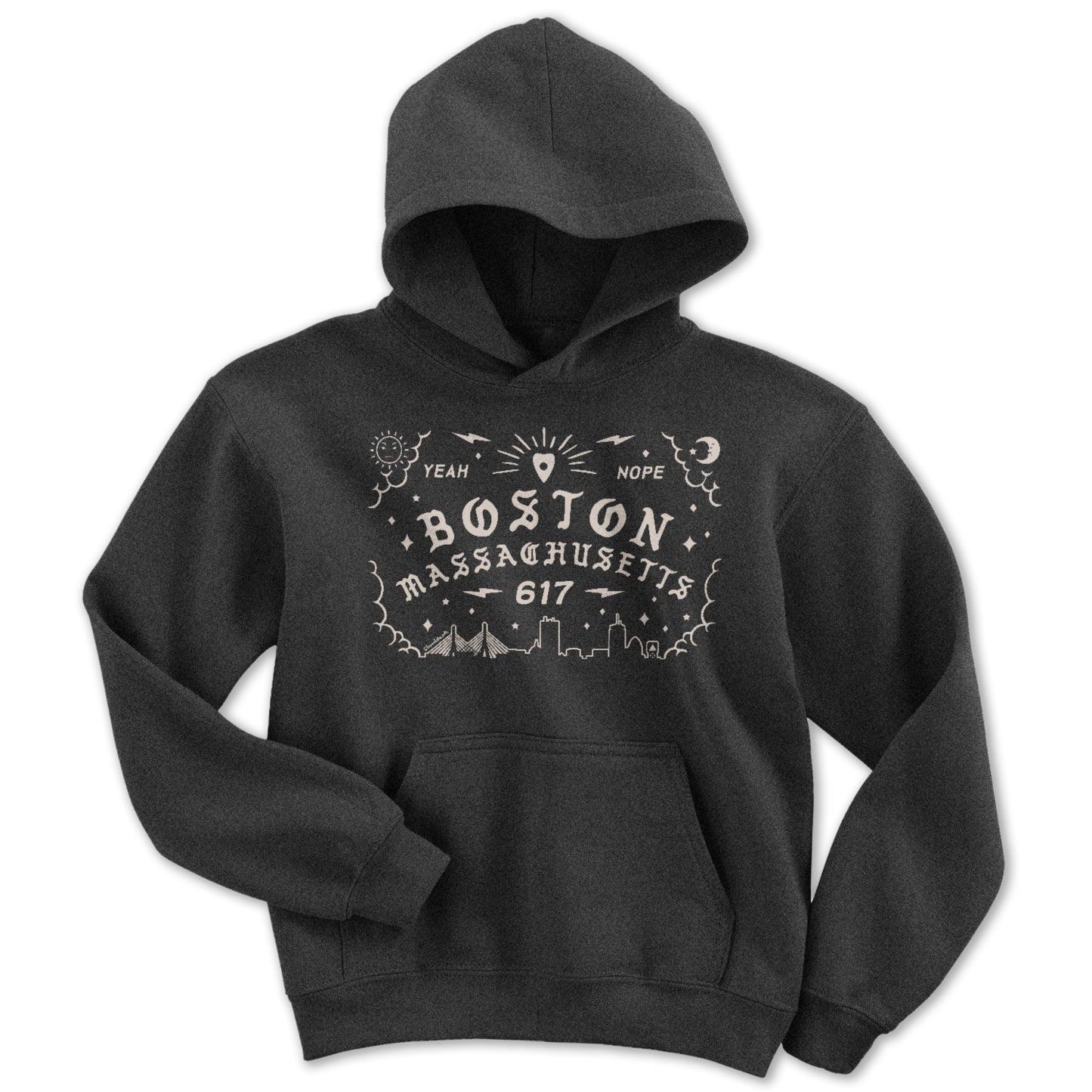 Boston Mass Spirit Board Youth Hoodie - Chowdaheadz