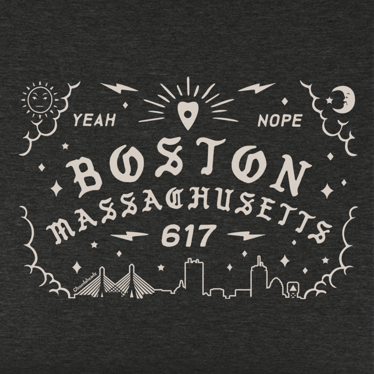 Boston Mass Spirit Board Youth Hoodie - Chowdaheadz