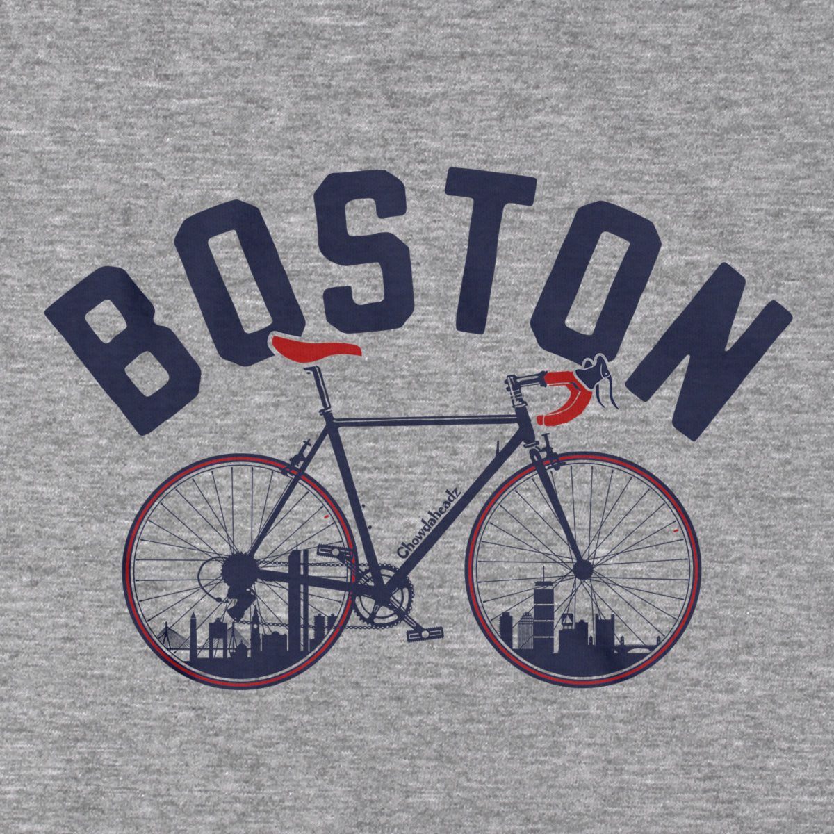 Boston Cyclist T-Shirt - Chowdaheadz