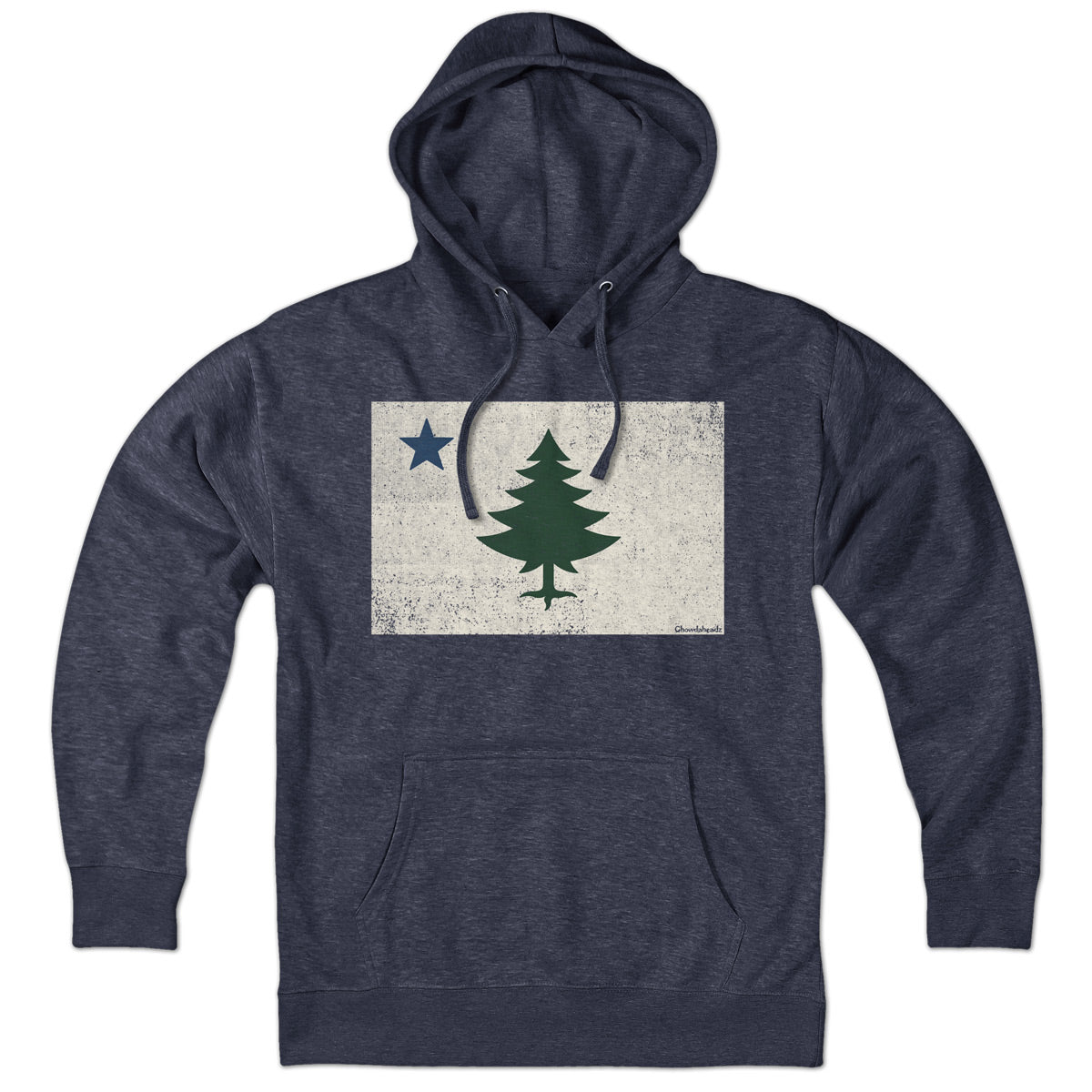 Vintage Maine Flag Hoodie