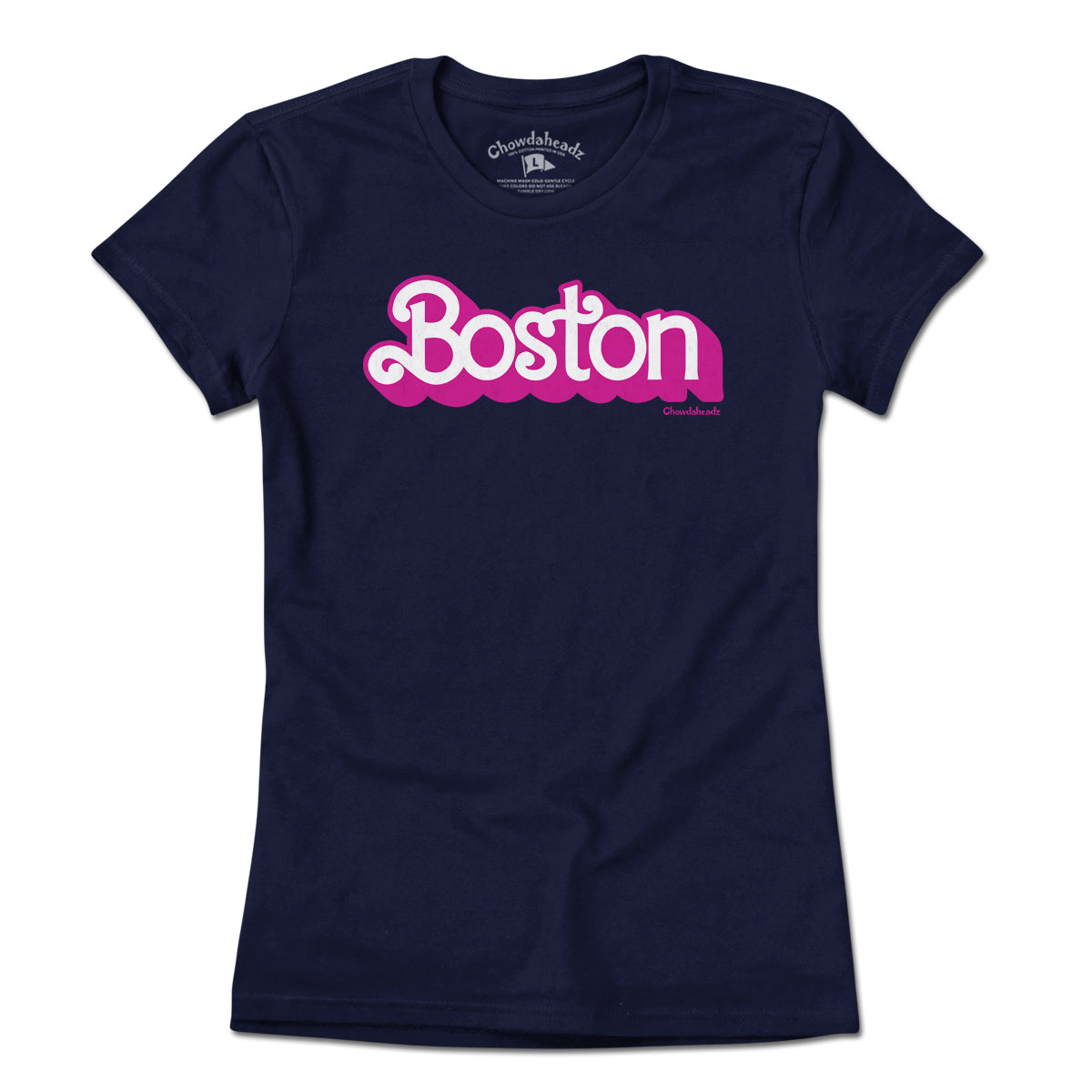 Boston Pink Logo T-Shirt - Chowdaheadz