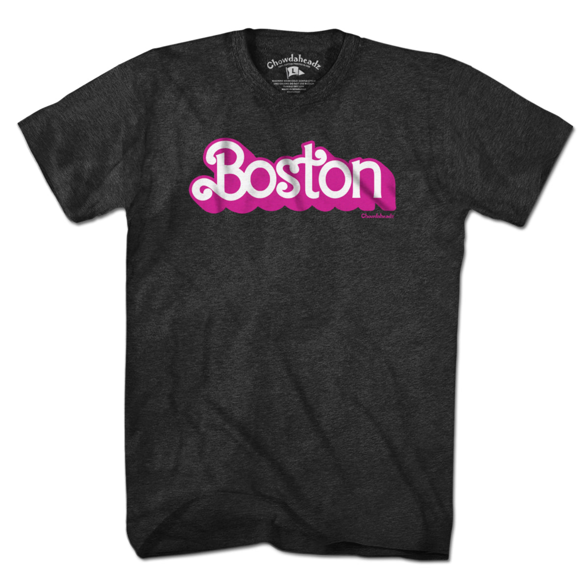 Boston Pink Logo T-Shirt - Chowdaheadz