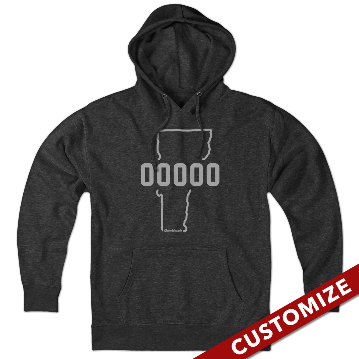 Custom Vermont Zip Code Hoodie