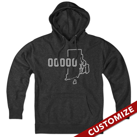 Custom Rhode Island Zip Code Hoodie