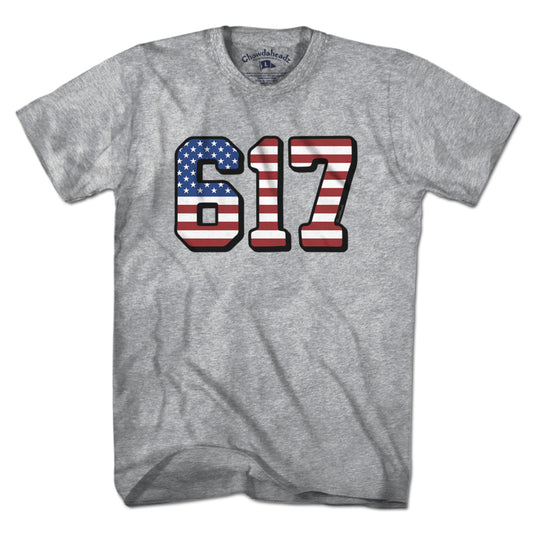 Boston 617 USA T-Shirt - Chowdaheadz