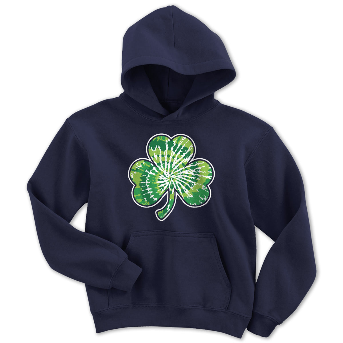 Shamrock Tie Dye Youth Hoodie