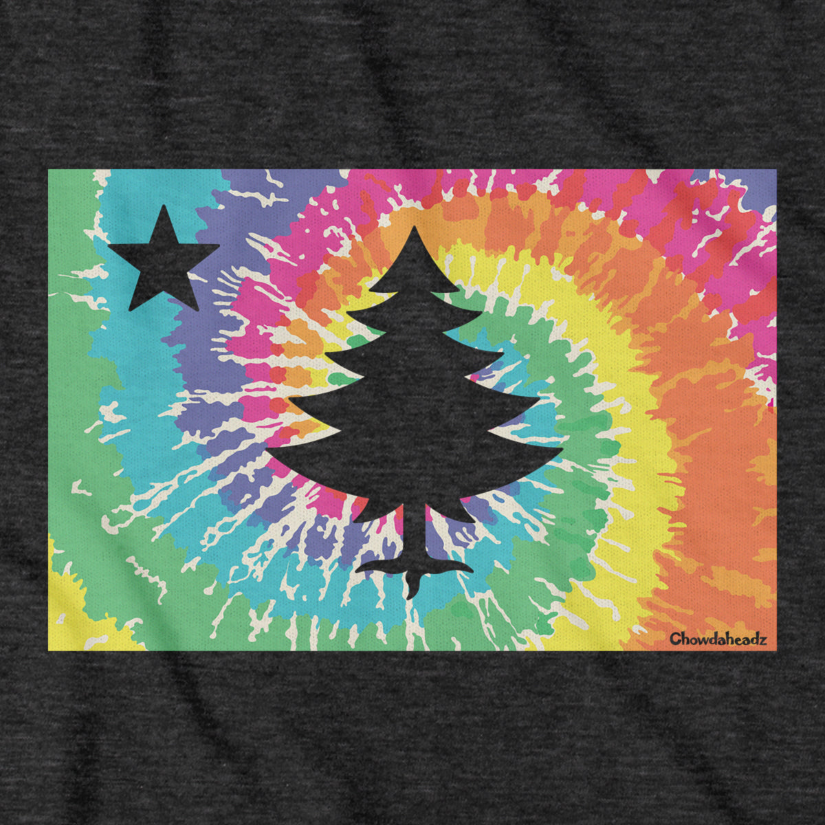 Vintage Maine Flag Tie Dye T-Shirt