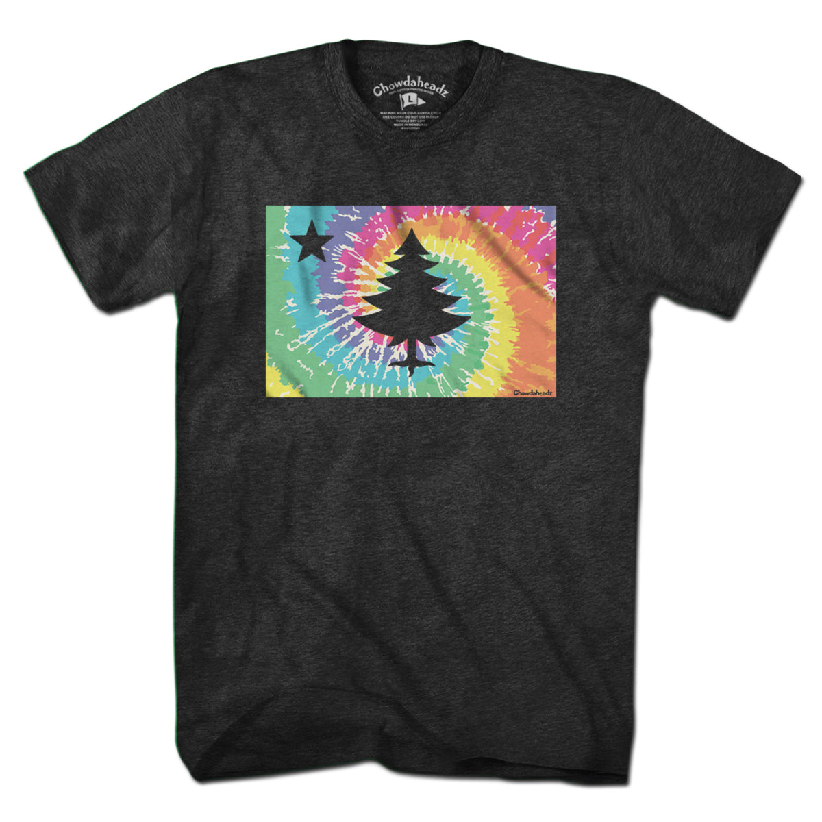 Vintage Maine Flag Tie Dye T-Shirt