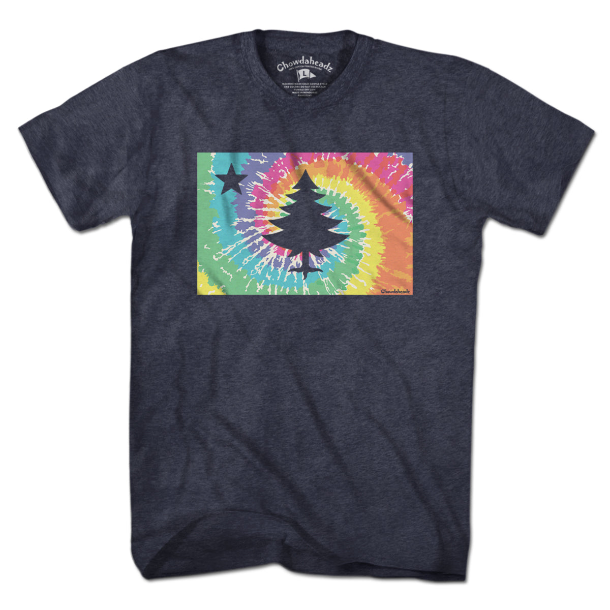 Vintage Maine Flag Tie Dye T-Shirt