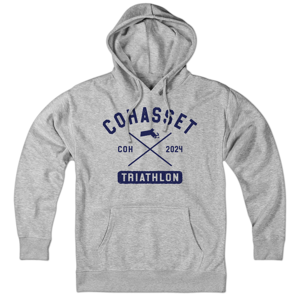 Cohasset Triathlon Arch Cross Hoodie - Chowdaheadz