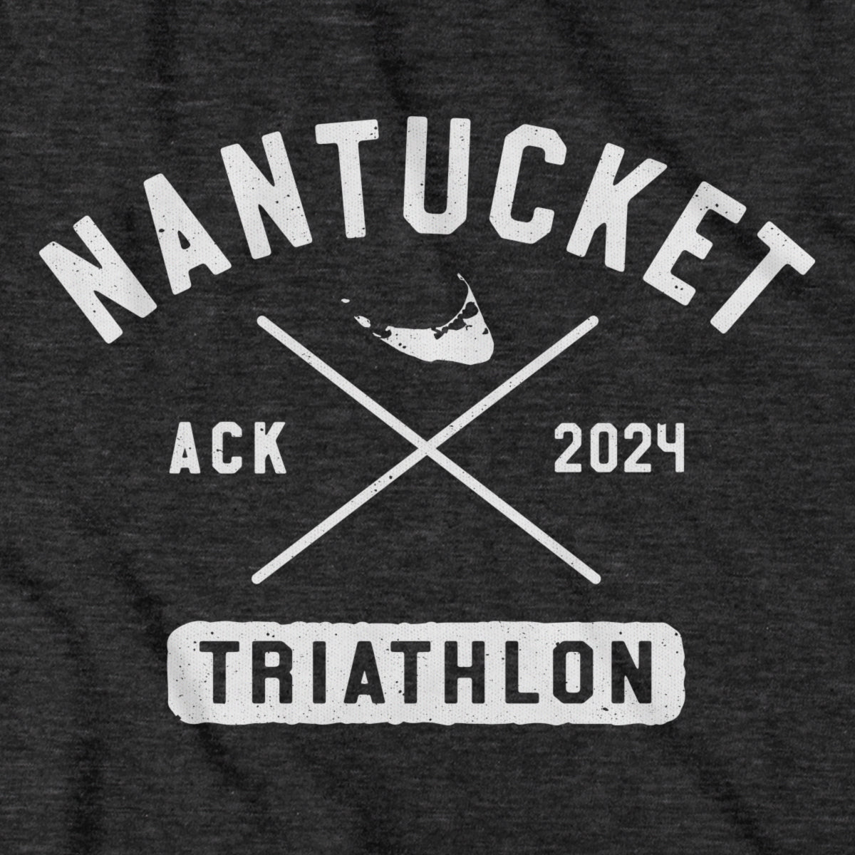 Nantucket Triathlon Arch Cross White Hoodie - Chowdaheadz