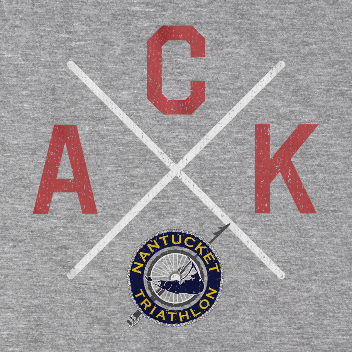 Nantucket Triathlon ACK Cross Color Logo T-Shirt - Chowdaheadz