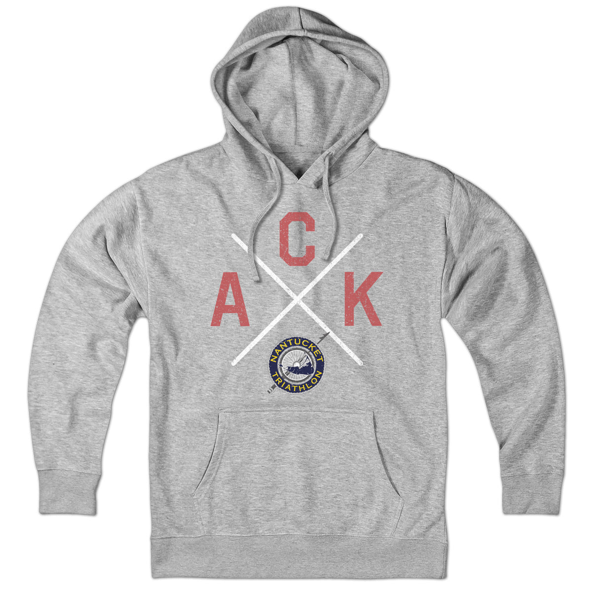 Nantucket Triathlon ACK Cross Color Logo Hoodie - Chowdaheadz