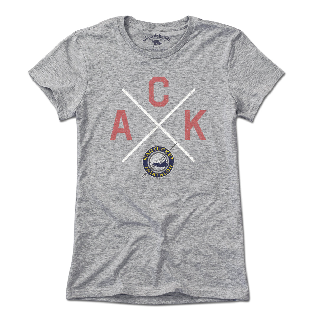 Nantucket Triathlon ACK Cross Color Logo T-Shirt - Chowdaheadz