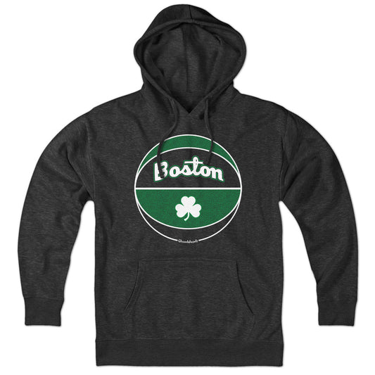 Boston Black And Green Basketball Hoodie - Chowdaheadz