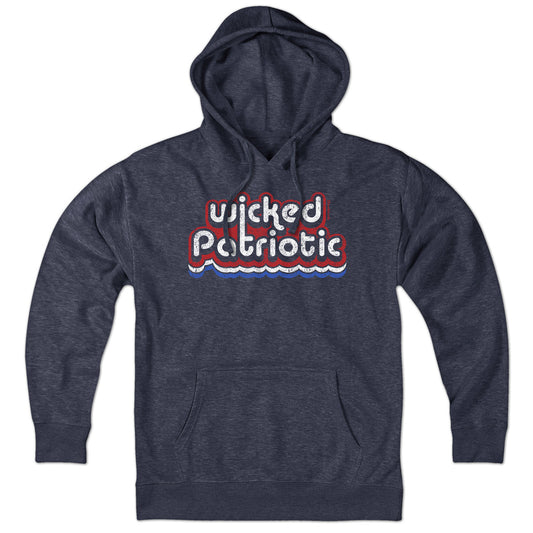 Wicked Patriotic Retro Hoodie - Chowdaheadz