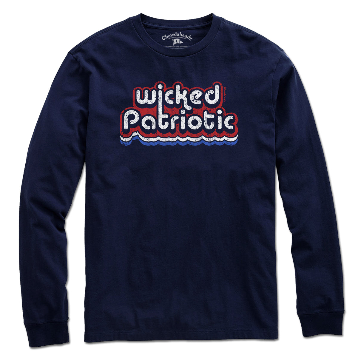 Wicked Patriotic Retro T-Shirt - Chowdaheadz