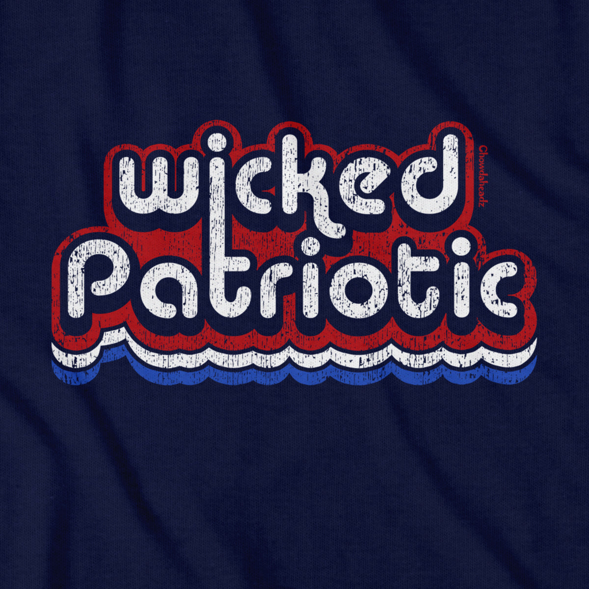 Wicked Patriotic Retro Youth Hoodie - Chowdaheadz