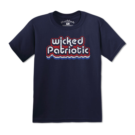 Wicked Patriotic Retro Youth T-Shirt - Chowdaheadz