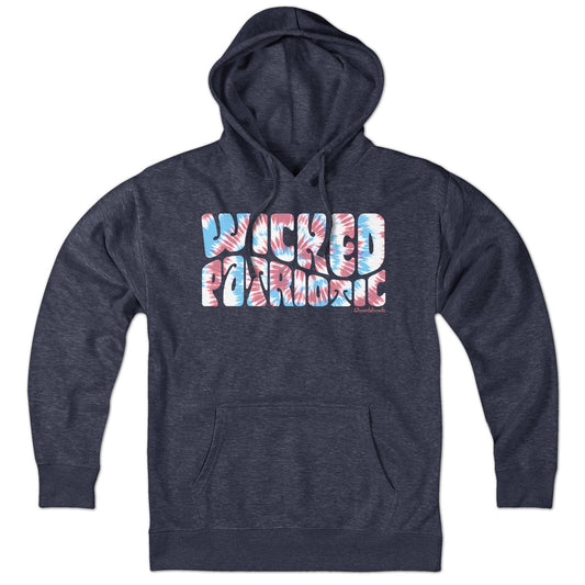 Wicked Patriotic Tie Dye Hoodie - Chowdaheadz