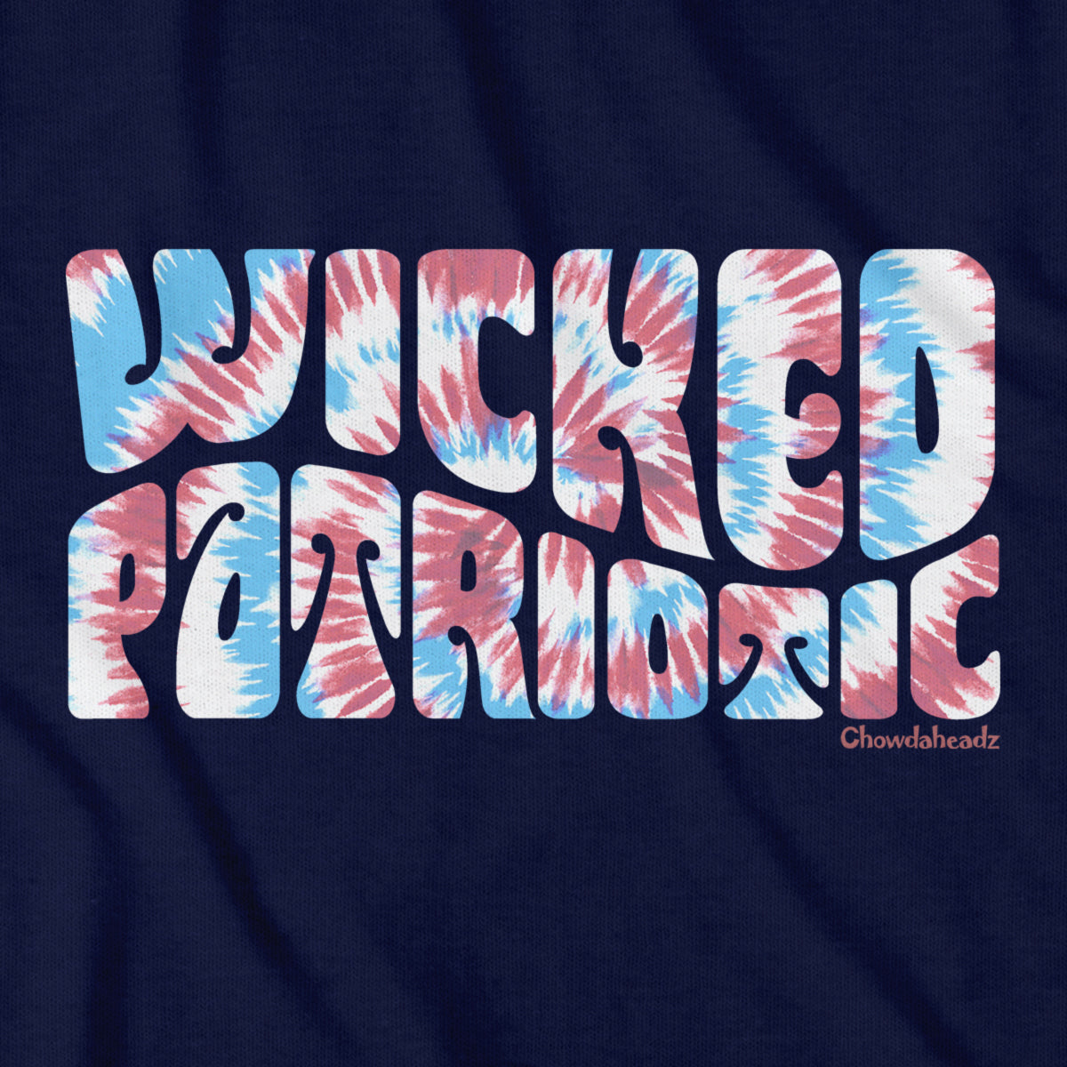 Wicked Patriotic Tie Dye Youth Hoodie - Chowdaheadz