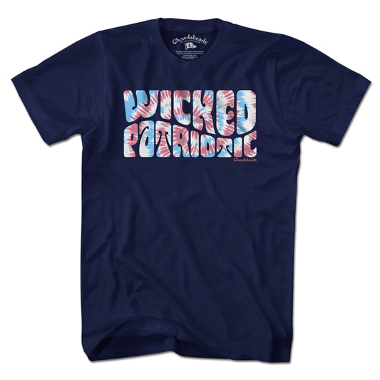 Wicked Patriotic Tie Dye T-Shirt - Chowdaheadz