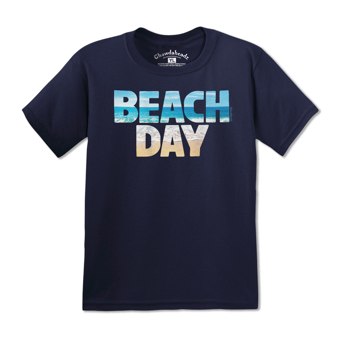 Beach Day Youth T-Shirt - Chowdaheadz