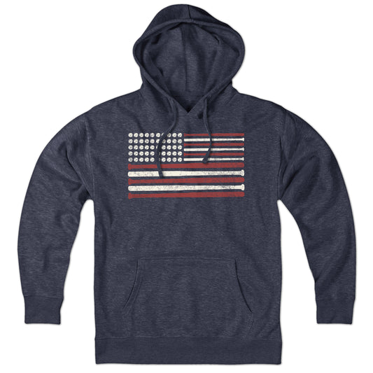 USA Baseball Flag Hoodie