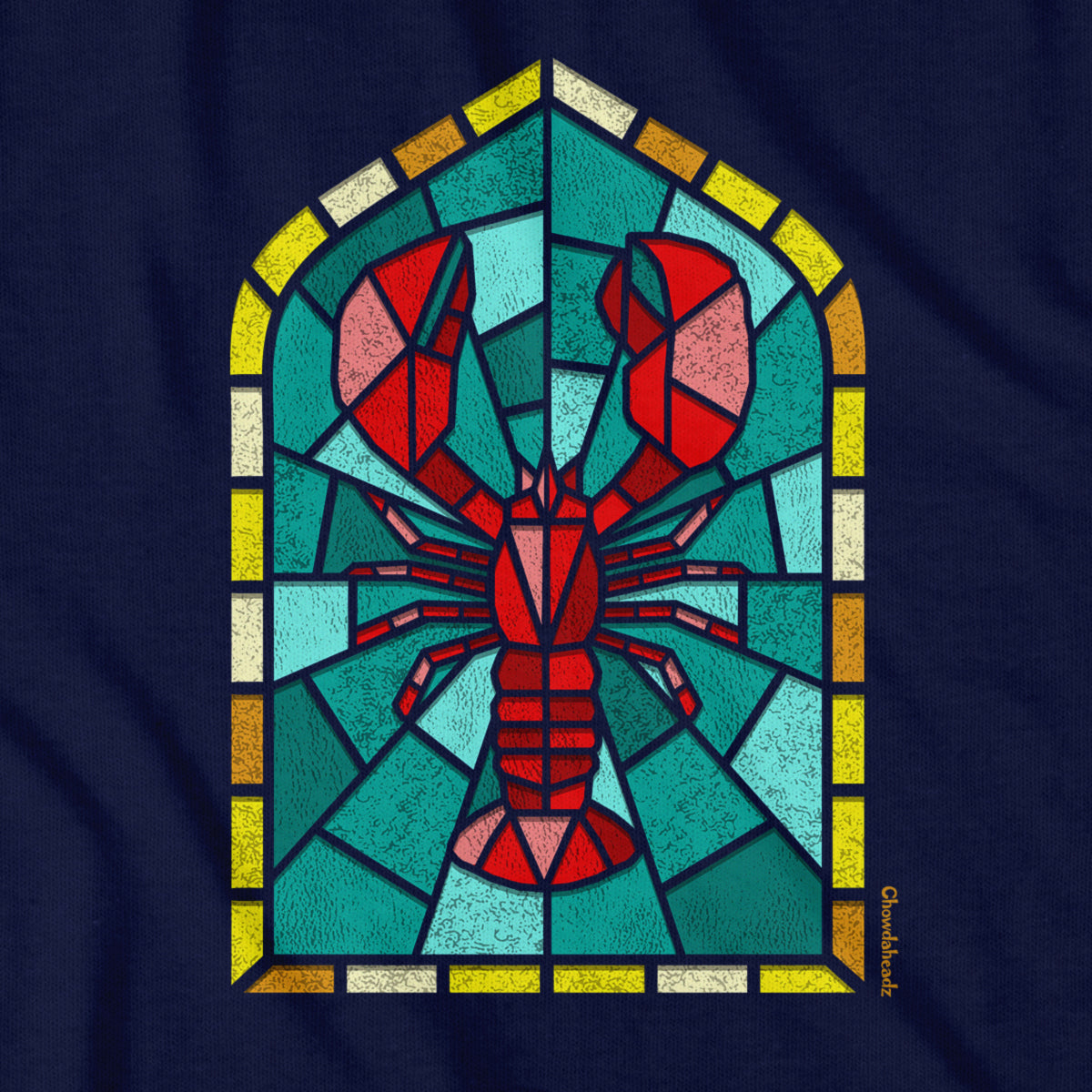 Stained Glass Lobstah Youth T-Shirt - Chowdaheadz