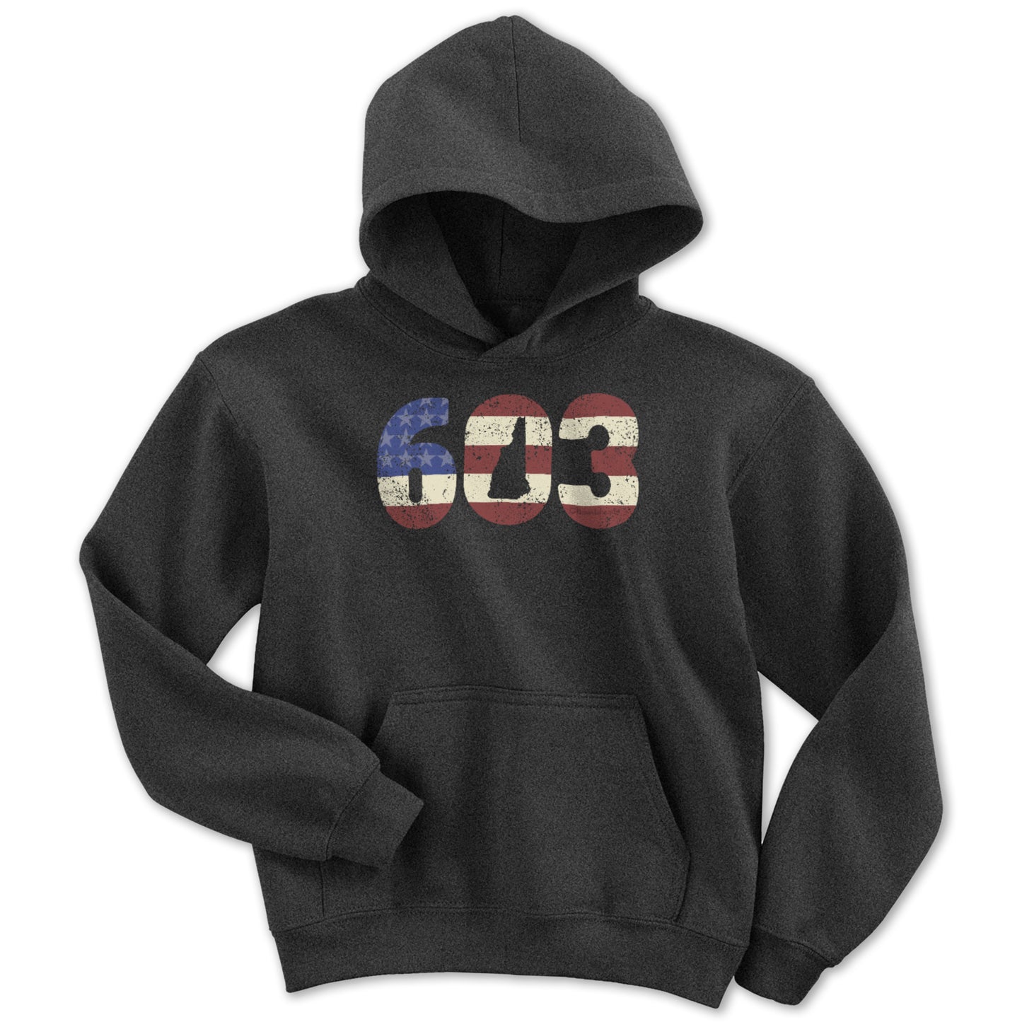 Patriotic 603 New Hampshire  Youth Hoodie