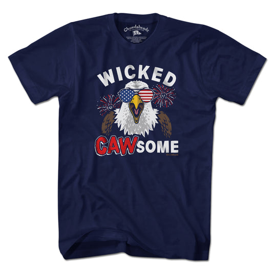 Wicked CAWsome Bald Eagle T-Shirt