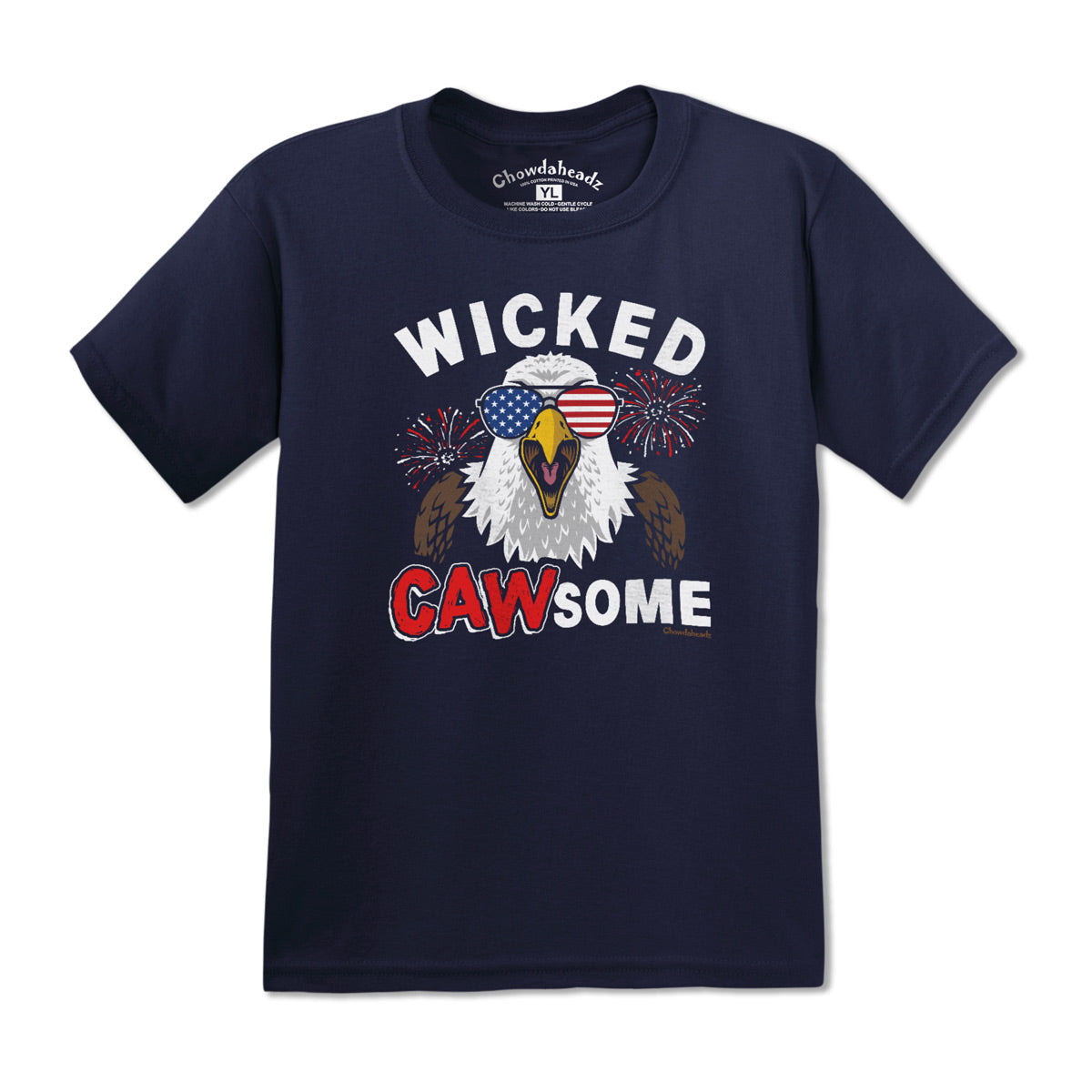 Wicked CAWsome Bald Eagle Youth T-Shirt