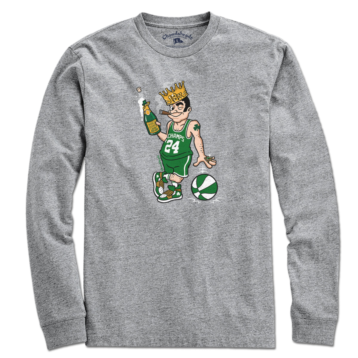 18x Boston Basketball Champions Leprechaun T-Shirt