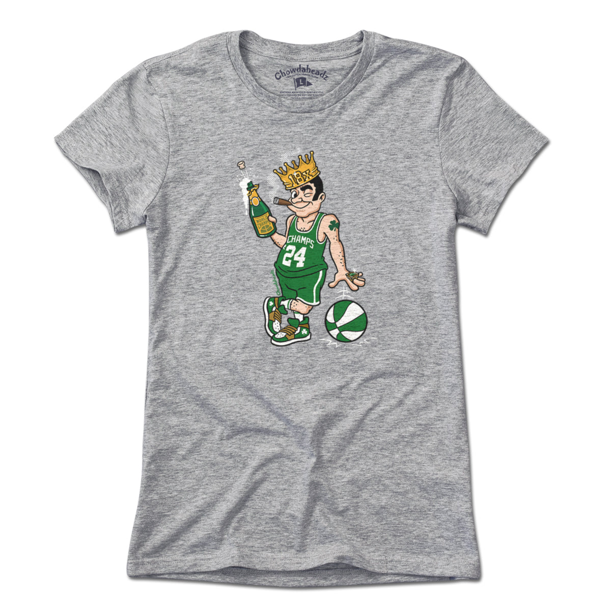 18x Boston Basketball Champions Leprechaun T-Shirt